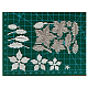 Stampini da taglio in acciaio al carbonio con fiori di natale DIY-M011-45-1