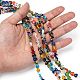 Heart Handmade Millefiori Glass Beads Strands LK-R004-65-4