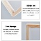 木製製紙  製紙モールドフレーム  スクリーンツール  DIYペーパークラフト用  バリーウッド  25x19x2.1cm DIY-WH0171-46B-4