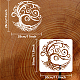 Fingerinspire 生命の木ステンシル 11.8x11.8 インチ 星月夜 生命の木ステンシル プラスチック ツリー スター 模様 ステンシル 再利用可能 木製布壁にペイントする DIY クラフトや装飾を作成します。 DIY-WH0391-0376-2