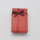 Cajas de collar de cartón con moño y esponja en el interior CBOX-R012-6-1