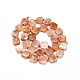 Chapelets de perles de sunstone naturelle naturelles G-F725-26-2