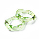 透明樹脂指輪  ABカラーメッキ  ミックスカラー  usサイズ6 3/4(17.1mm) RJEW-T013-001-E-4