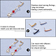 Unicraftale 40Pcs 4 Color Vacuum Plating 304 Stainless Steel Stud Earring Findings STAS-UN0023-91-4