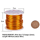 BENECREAT 12 Gauge(2mm) Aluminum Wire 100FT(30m) Anodized Jewelry Craft Making Beading Floral Colored Aluminum Craft Wire - Orange AW-BC0001-2mm-03-2
