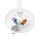 Charm für Weinglas „Baum des Lebens“ aus Legierung AJEW-JO00214-3
