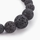 Bracelets extensibles en perles de lave naturelle BJEW-JB03958-3