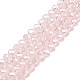 Chapelets de perles en verre électroplaqué&nbsp;EGLA-A034-T1mm-A03-1