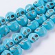 Chapelets de perles en turquoise synthétique G-E456-04A-10x12mm-1