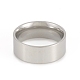 201 Stainless Steel Flat Plain Band Rings RJEW-G106-8mm-8-P-2