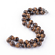Natural Tiger Eye Beaded Necklaces NJEW-Q307-10mm-08-2