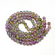 Baking Painted Glass Beads Strands DGLA-Q023-6mm-DB59-2