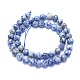 Natürliche blaue Fleck Jaspis Perlen Stränge G-K310-A22-8mm-2