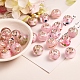 50 pièces 10 styles série rose perles européennes au chalumeau faites à la main LPDL-SZ0001-03P-4