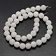 Chapelets de perles de jade blanche naturelle X-G-D671-8mm-2