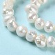 Fili di perle di perle d'acqua dolce coltivate naturali PEAR-E018-60-4