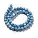 Fili di perle sintetiche turchesi e conchiglie montate G-D482-01C-04-3