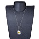Ожерелье кулон из сухого цветка NJEW-JN02390-5