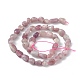 Natürliche pflaumenblüte turmalin perlen stränge G-B039-01A-2