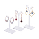 Fingerinspire 15pcs soporte de acrílico para árbol de pendientes organizador de exhibición de joyería transparente pernos de oreja soporte perchero de exhibición (3 alturas EDIS-FG0001-08-3