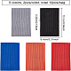 Fingerinspire 10pcs 5 couleurs motif de côtes manches en polyester FIND-FG0001-66-2