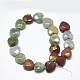 Chapelets de perles en agate indienne naturelle X-G-S357-E01-03-2
