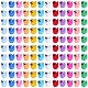 120 個 12 色の樹脂のかわいい小さなアヒルの装飾品  マイクロ風景の装飾  ミックスカラー  15.5x11.5x16mm  10個/カラー RESI-SZ0003-39-1