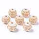 Unfinished Natural Wood European Beads WOOD-S057-010A-1