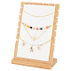 Bamboo Wood Multiple Necklace Display Stands NDIS-WH0009-13A-1