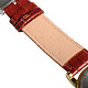 高品質のステンレススチール製の革の腕時計  クオーツ時計  インディアンレッド  250x18~20mm  ウォッチヘッド：39x46x13mm WACH-A002-18-6