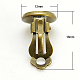 Brass Clip-on Earring Settings KK-G141-AB-NF-1