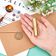 CRASPIRE Wax Seal Stamp 2 Sides Mini Brass Column Sealing Stamp 15mm for Wedding Invitation Decoration Birthday Greeting Cards Gift Scrapbooking (daisy & magic bottle) DIY-WH0308-06O-7