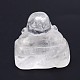 Натуральный кристалл кварца 3d Будда домашний дисплей буддийские украшения G-A137-E01-3