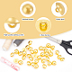 UNICRAFTALE 100Pcs 18mm Diameter 1-Hole Plating Acrylic Dome Shank Buttons Golden Half Round Sewing Buttons for Men Women DIY Shirt Woolen Coats Sewing Crafts and Jewelry Making BUTT-UN0001-10-5