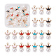 Craftdady 20pcs 5 colores colgantes de perlas de imitación de resina FIND-CD0001-35-1