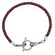 Braided Leather Cord Bracelet Makings MAK-M021-10-G-1