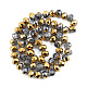 Transparent Crackle Electroplate Glass Beads Strands EGLA-T008-028-B02-3