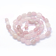 Granos naturales de abalorios de cuarzo rosa G-K230-12-2