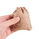 BENECREAT 25PCS Burlap Bags with Drawstring Gift Bags Jewelry Pouch for Wedding Party Treat and DIY Craft - 3.5 x 2.8 Inch ABAG-BC0001-05A-9x7-4