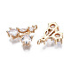 Brass Micro Pave Clear Cubic Zirconia Charms KK-S359-103-B01-RS-3