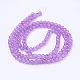 Spray Painted Crackle Glass Beads Strands CCG-Q001-6mm-12-3
