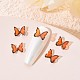 Encantos de uñas de mariposa de resina 3d MRMJ-Q072-25-M-4