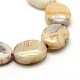 Oval Natural Carzy Agate Beads Strands G-P063-120-3