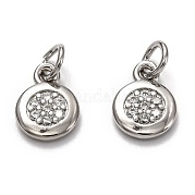 Латунные микро проложить кубического циркония подвески ZIRC-H119-09P