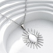 Подвески из нержавеющей стали 304 с изображением подсолнечника NJEW-M096-08P