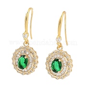 Серьги из латуни со стеклом EJEW-Q800-05KCG