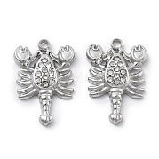 Подвески из нержавеющей стали 304 со стразами STAS-Z121-54P