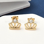 Серьги-гвоздики из циркония EJEW-D323-03G