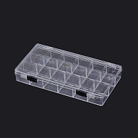 Plastic Bead Containers, Flip Top Bead Storage, Jewelry Box for Nail Art  Decoration, 12 Compartments, White, 13x5x1.5cm