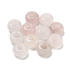 Perles de quartz rose naturel, rondelle, 10x4.5mm, Trou: 3.5mm